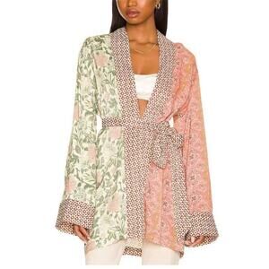 TELL YOUR FRIENDS Kimono Sz XS Versatile Oversize Wide Sleeve Luxury Boho Fairy